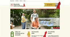 Desktop Screenshot of aids-stiftung.de